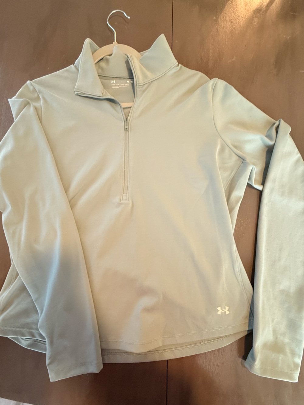 Under Armour Girls' Sage Green Quarter-Zip Pullover